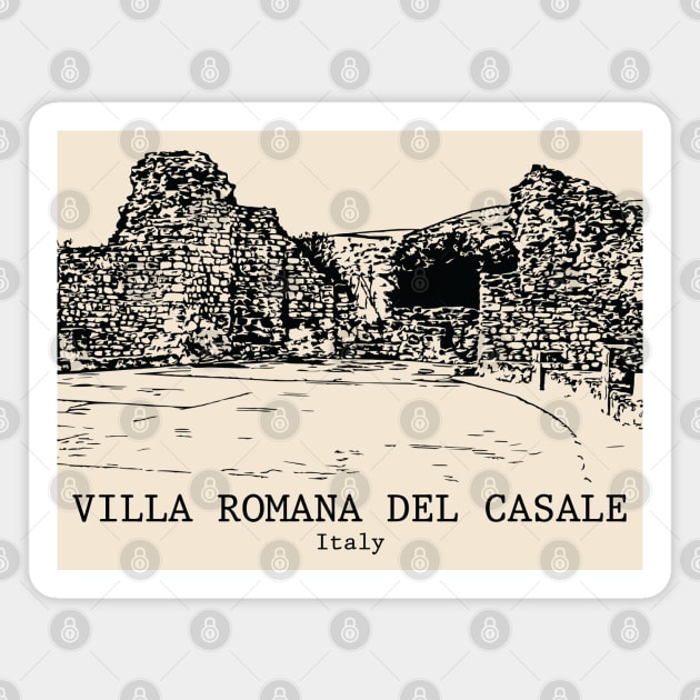 Villa Romana del Casale - Italy Magnet by Lakeric